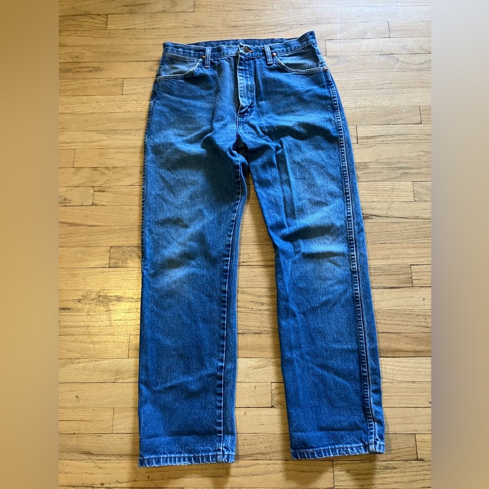 Vintage Wrangler 13MWZ Blue Jeans 34x31 Straight leg